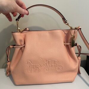 Coach Andy Crossbody with Horse and Carriage in the color faded blush